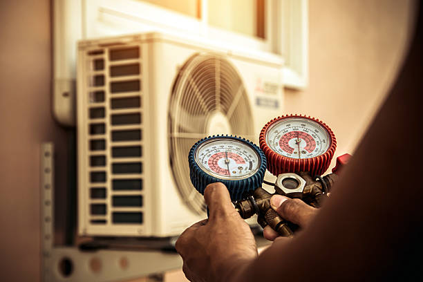 Professional Hvac Maintenance technician working in Ashford, CT